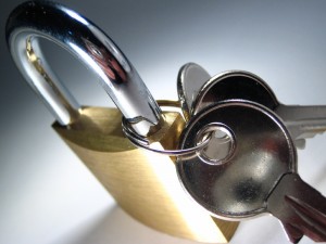 lock and keys for email encryption
